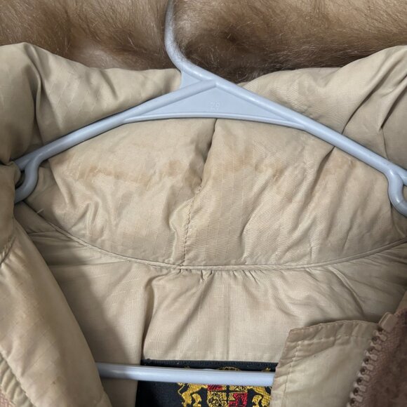 Vtg Small Hansa Branta Stearns Goose Down Parka - Faux Fur, Aztec Detail - Picture 8 of 9